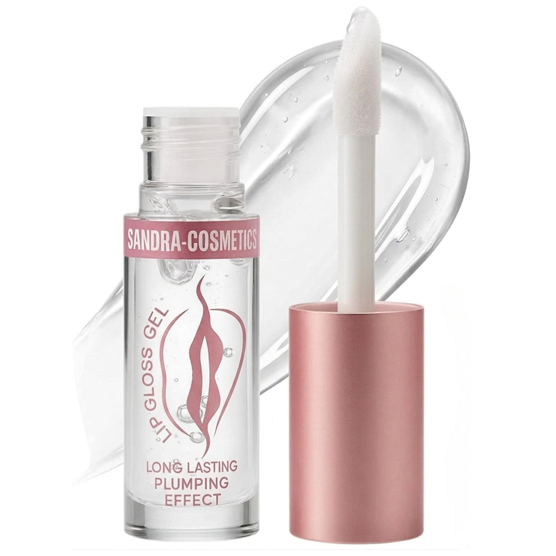 Happy Home Lifter Gloss, Hydrating Lip Gloss with Hyaluronic Acid, High Shine for Plumper Looking Lips, Pearl, Silver Pearl Clear 2 PCS