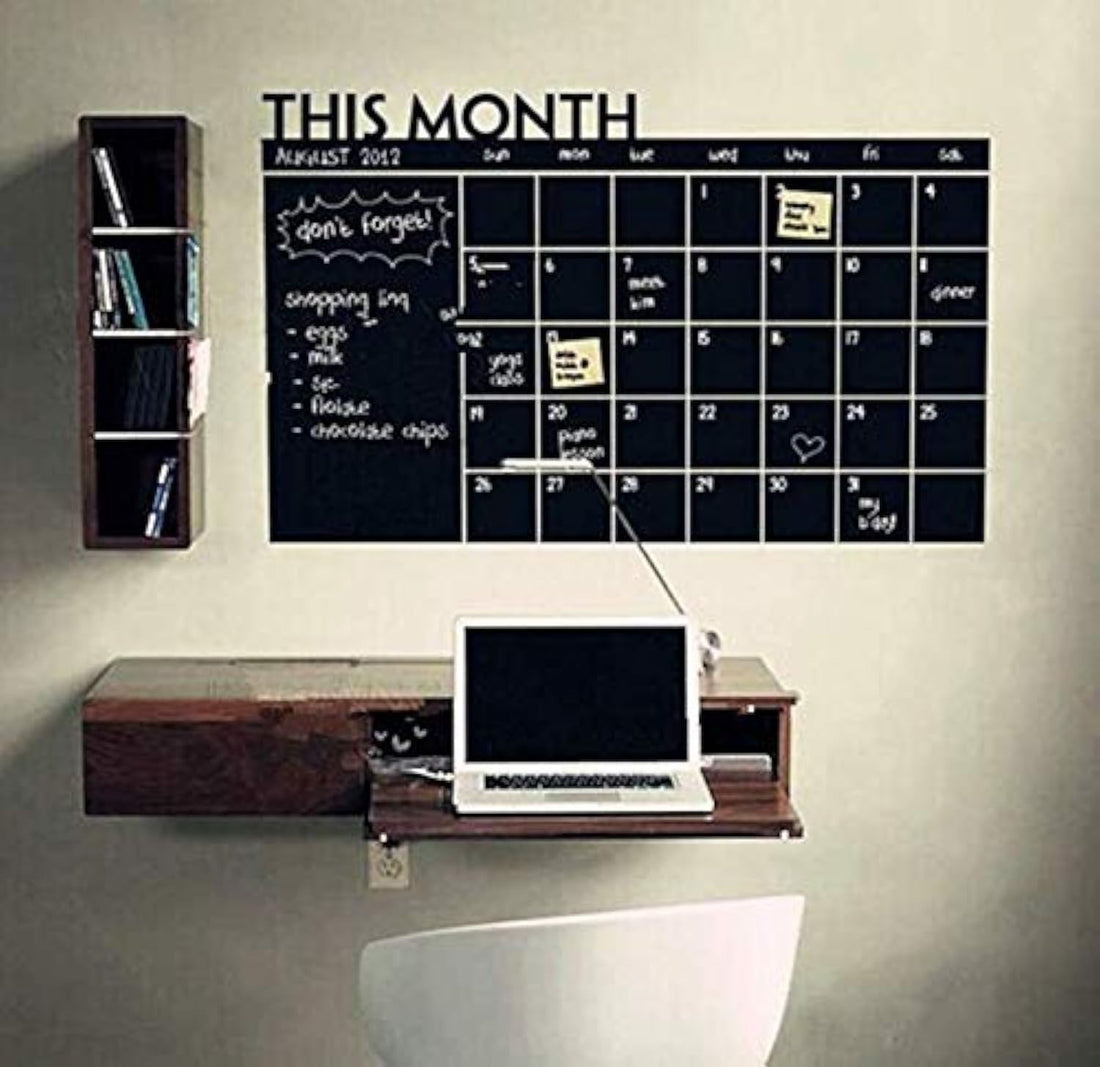 Blackboard Sticker Month Plan Blackboard Wall Sticker Office Meeting Plan Blackboard Wallpaper Children Room Classroom Living Room Wall Sticker