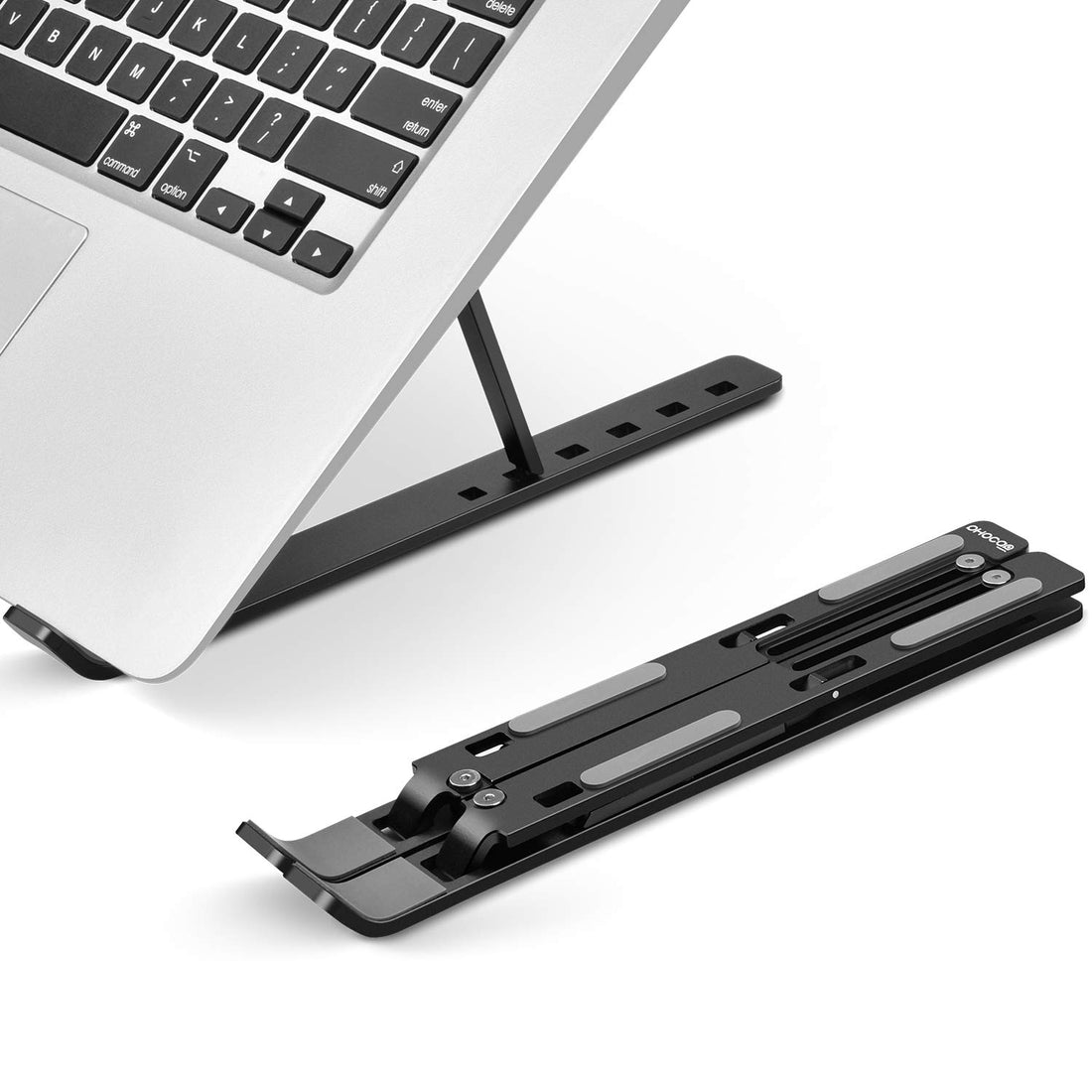 Portable Laptop Stand, PHOCAR Adjustable Tablet Notebook Stand for iPad, MacBook Pro, Laptop Desk Riser Foldable Notebook Cooling Stand for MacBook, Dell, Asus, Lenovo?