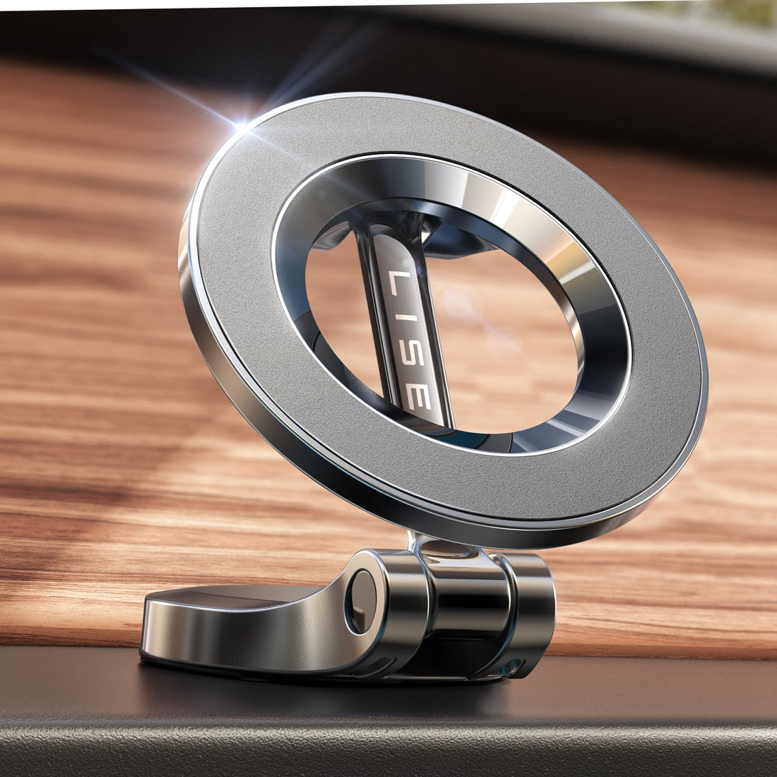 LISEN Ultra Magnetic Car Phone Holder, for MagSafe Car Mount, Car Accessories Gifts for Men, MagSafe Car Stocking Stuffers Magnet Holder Women, Fit for iPhone 16, 15, 14, 13, Series and MagSafe Case