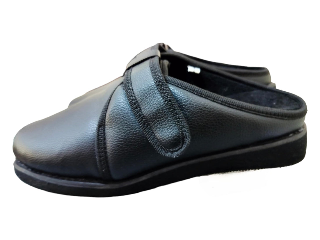 Max Comfort Medical Diabetic Slippers for Diabetics and Swelling of the Foot - Medical Soap for Diabetics (Black, 42)