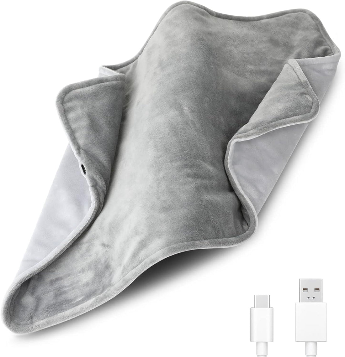Portable 5V USB Heating Pad, Soft Heating Pad for Back Neck Menstrual Pain Relief, Constant Temperature 55°, 30x60cm, Machine Washable, Safe and Comfortable for Hands, Shoulders, Legs
