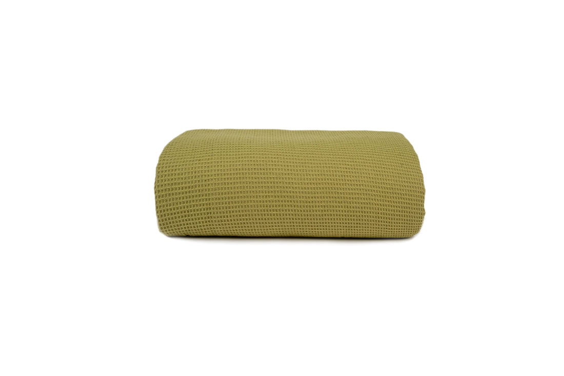Home of linen-cotton bedspread, olive, size 230 * 250cm, 2669