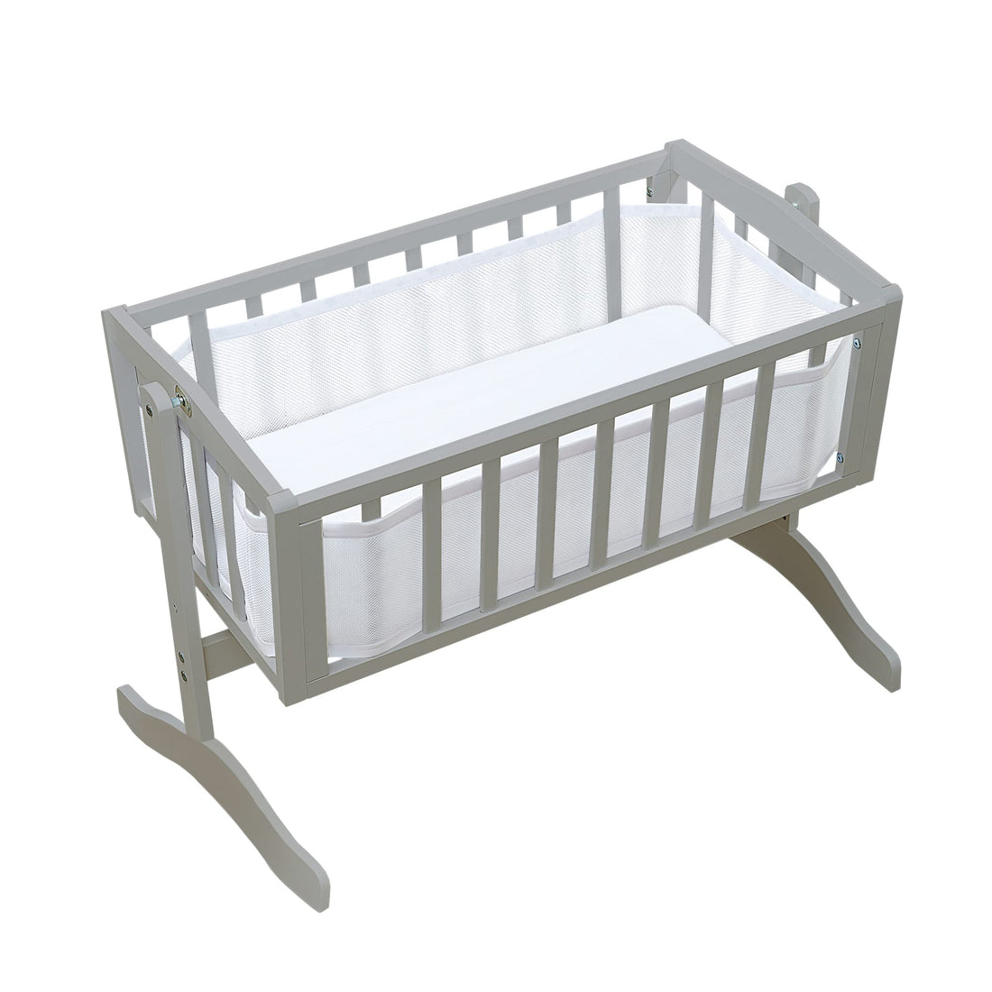 Moro Moro 3 Breathable Mesh Crib Liner — Classic Collection — White — Fits Cribs And Rocking Cradles — Anti-Bumper