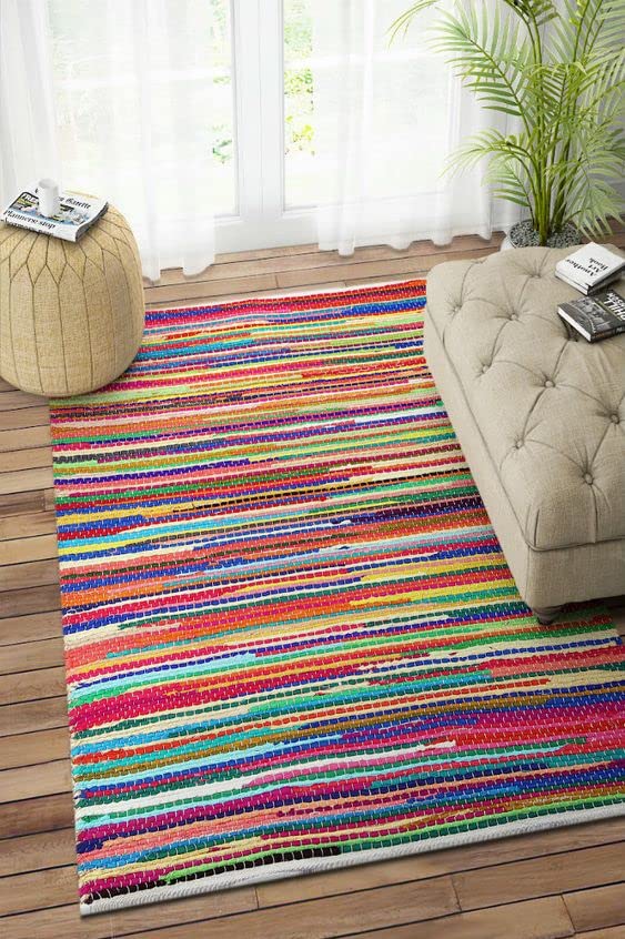 Egypt Antiques Intex Large Rug Multicolor 2X3 Handmade
