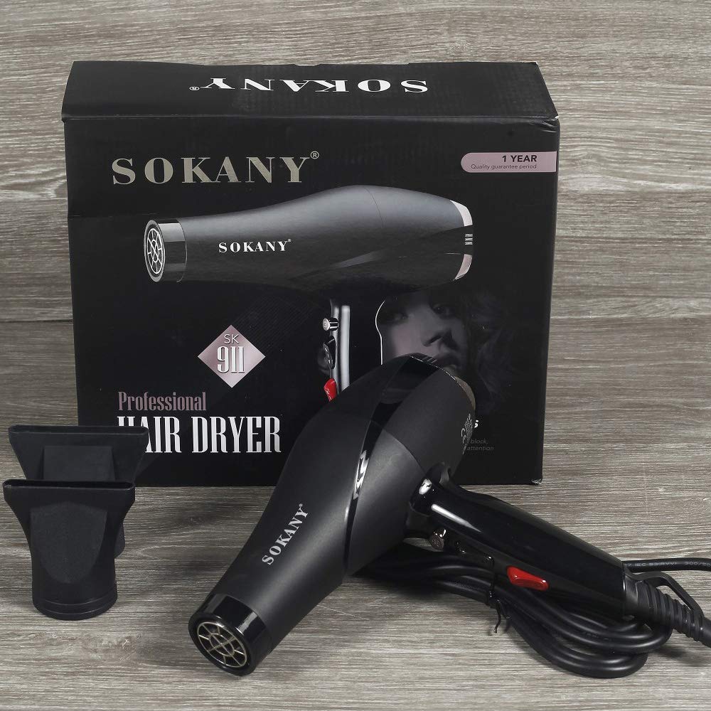 Sokany SK-911 2400W Hair Dryer, Black