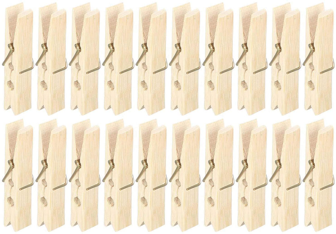 Yasin 20pcs wooden clip set