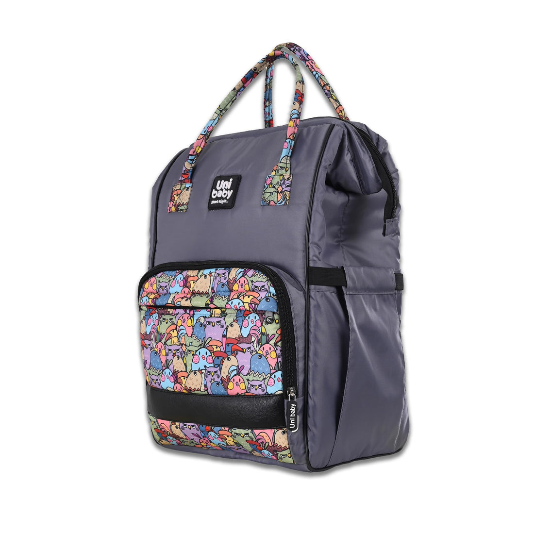 Uni Baby Diaper bag Cool Grey wooded
