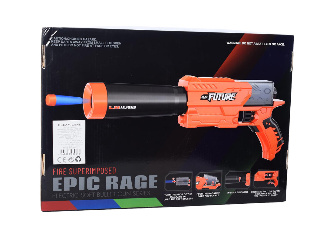 Dream Land Electric Gun Plastic 20 Pieces 35x25x15 cm Multi Color