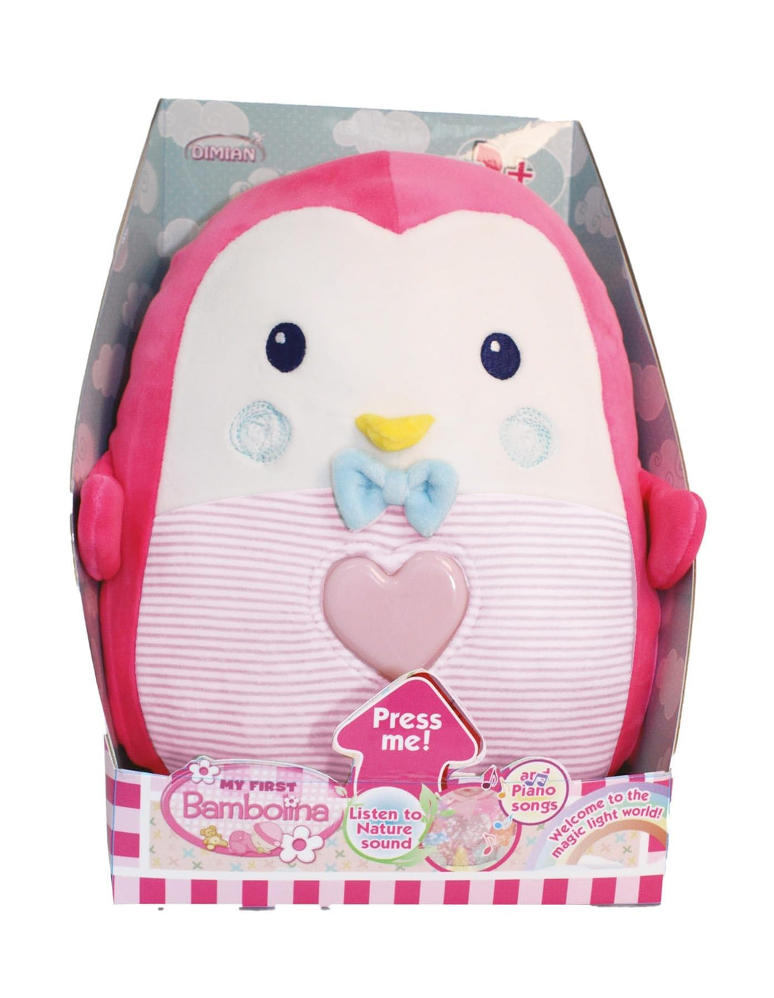 BAMBOLINA PLUSH PENGUIN WITH LIGHT & CLASSIC MUSIC