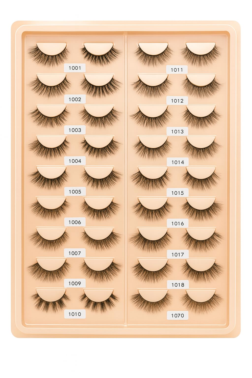 20 Pairs Mixed False Eyelashes Set – Natural to Full Volume Styles – Lightweight Soft Lashes with Mixed Lengths & Densities – Reusable Handcrafted Lashes for Daily & Glam Looks