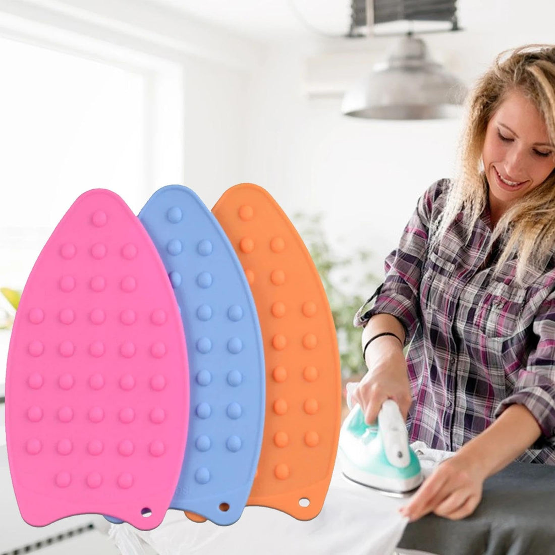 Silicone Ironing Station - Thick Thermal Insulator, Hot Dish Holder, Ironing Mats, Household Insulation Board, Now Available in Al-Israa (3)
