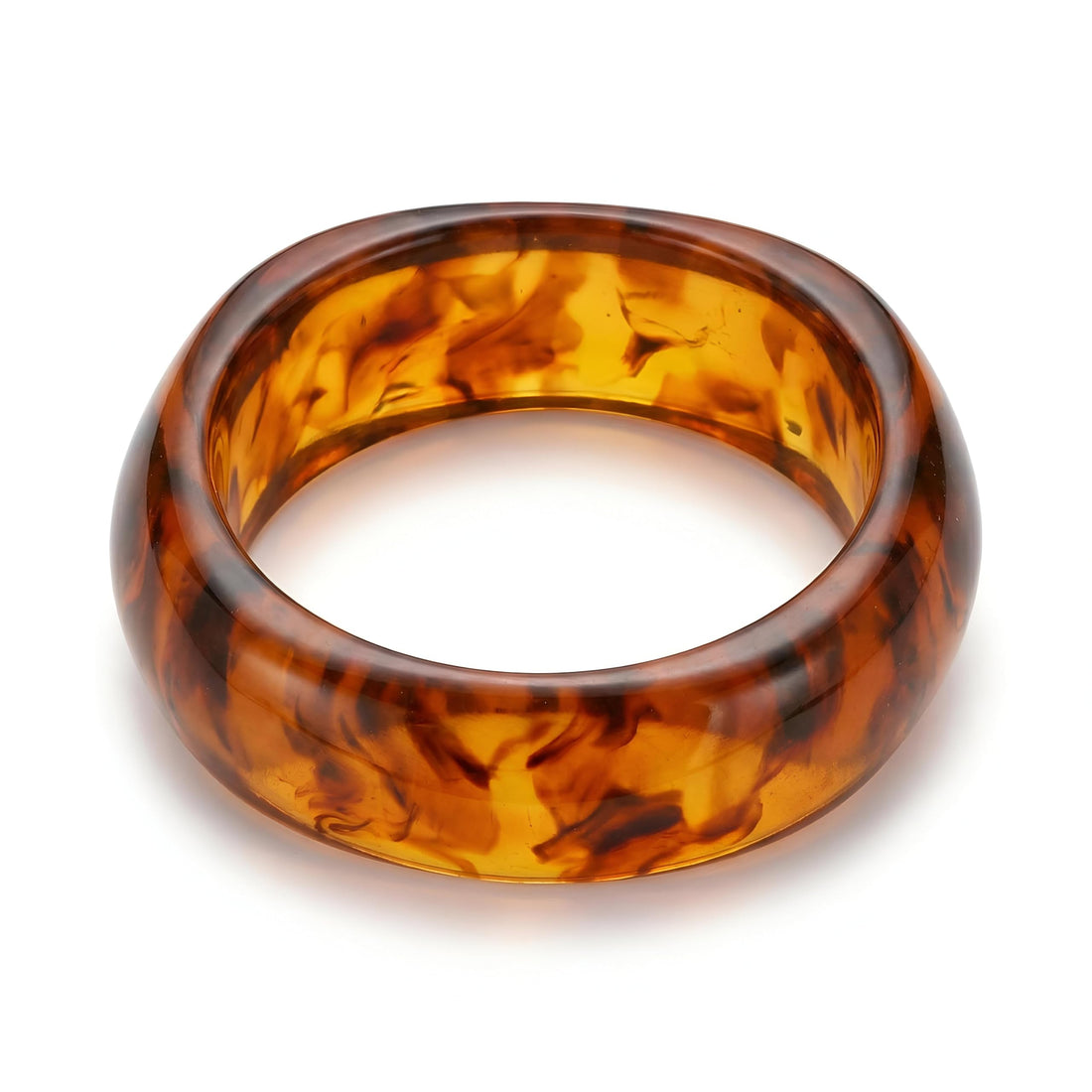 Geometric Cuff Bracelets - Wide punk-inspired acrylic bangles for women. This irregular chunky set makes a bold fashion statement with its thick acetate resin design.