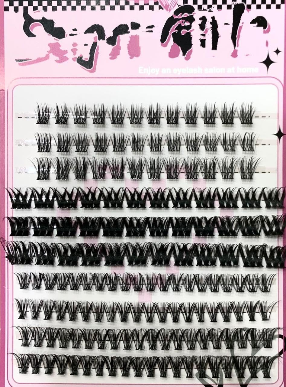 LASHES -200 PCS - Extensions Individual Lash Volume 6D mink - FREE EYELASHES - Natural Eyelashes -.TL20-0.07D-MAX -ONE BY ONE