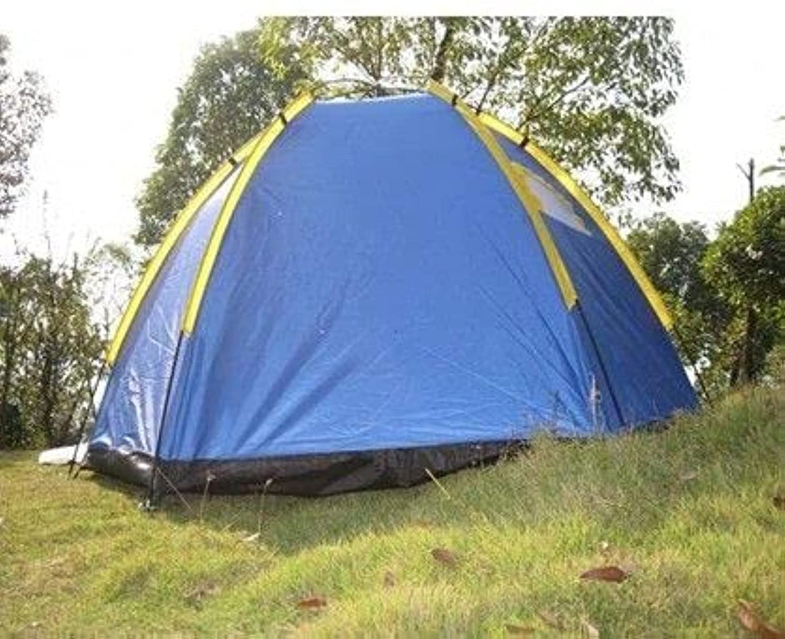 Waterproof UV-resistant Portable Camping Tent (H11852, Blue, 3-4 Persons)