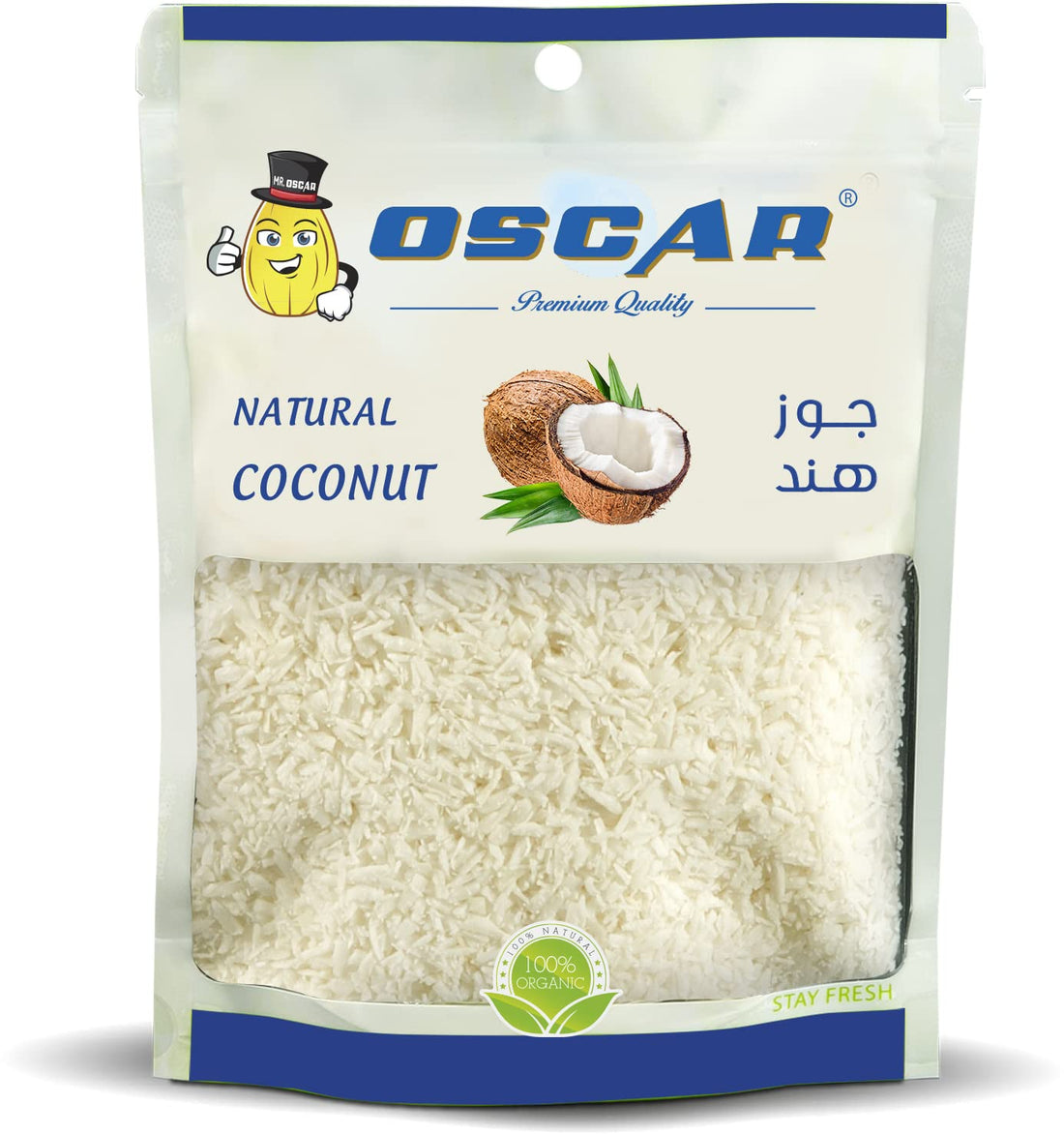 Oscar natural nuts - coconuts 120 gm