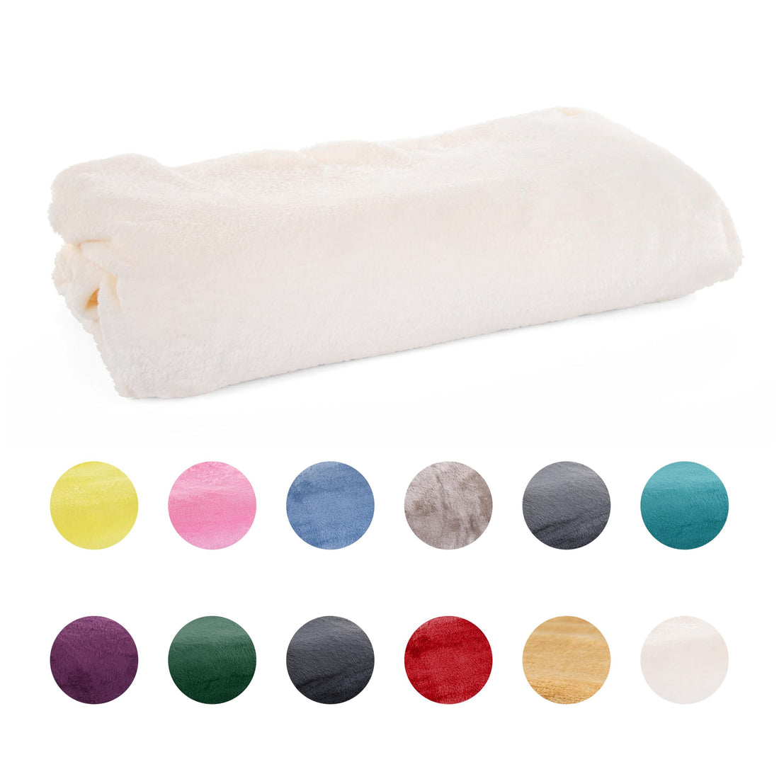 Mintra Home Throw Blanket for Couch, Soft Polyester Fleece Blanket, Cozy Lightweight Fuzzy Fall Décor Throw Blankets for Bed/Bed Cover/Couch Cover, 70” x 86” (L, Cream)