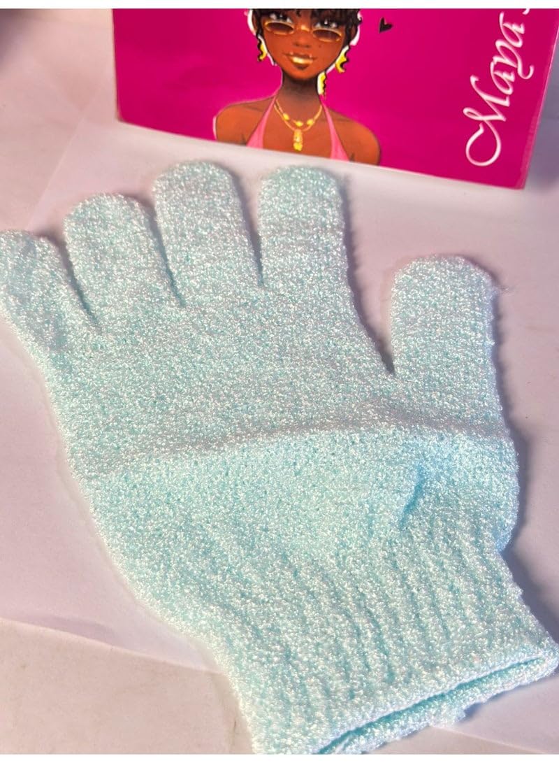 Pack Of 1 Exfoliating Gloves, Wash Gloves, Body Shower Gloves, Massage Exfoliating Gloves For Body And Face With Hooks may vary color
