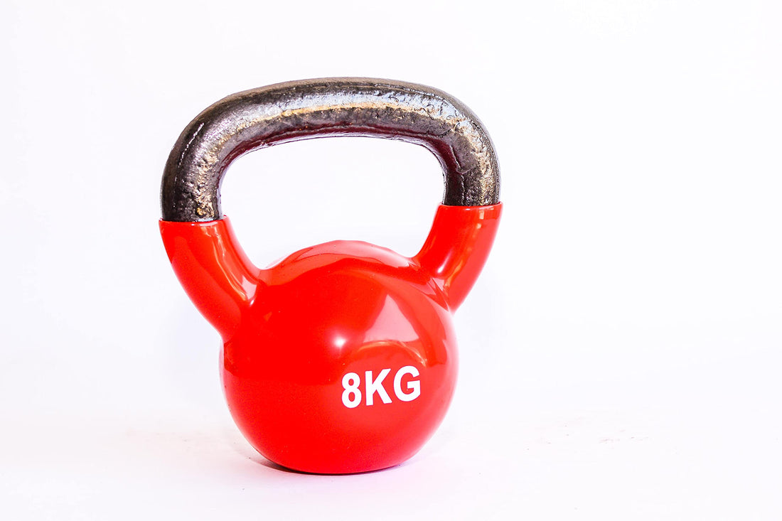 Kettlebell 8kg red with black grip
