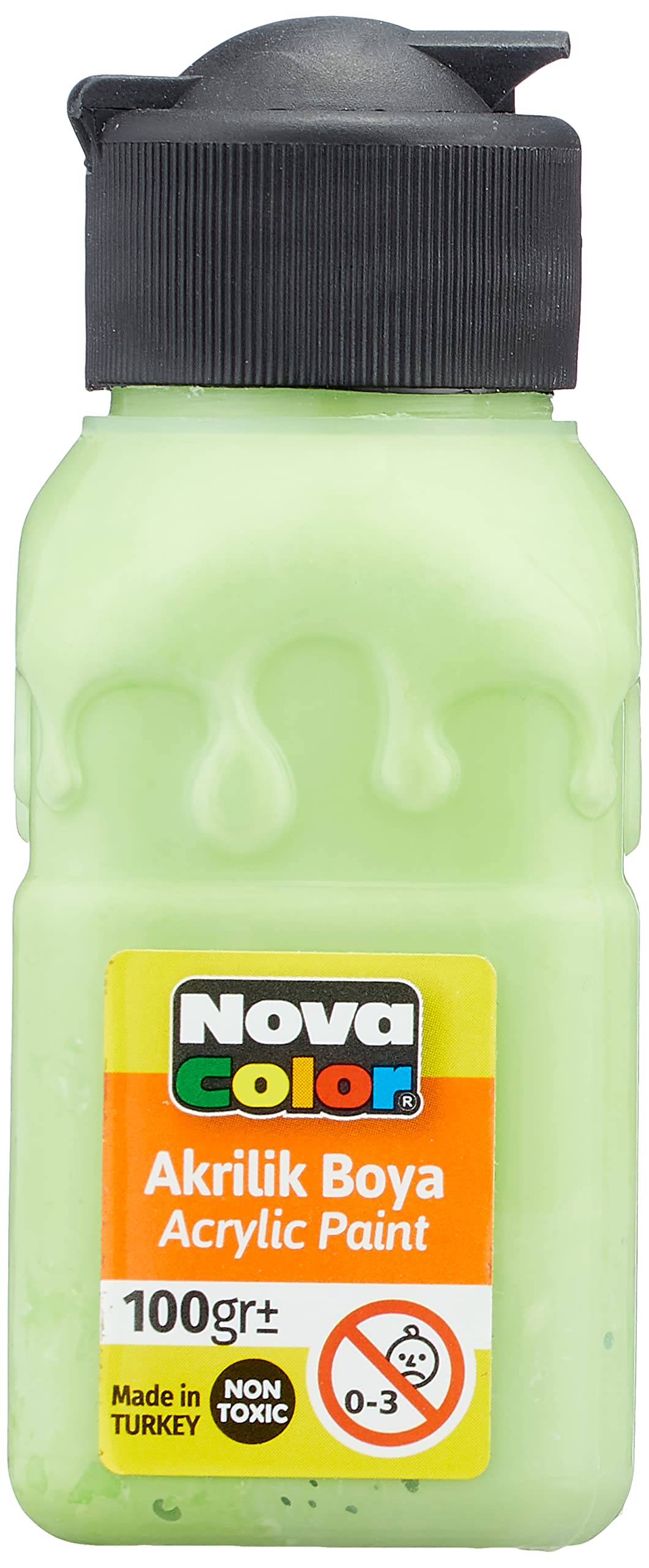 Nova Turkish Acrylic Bottle 100gm Green