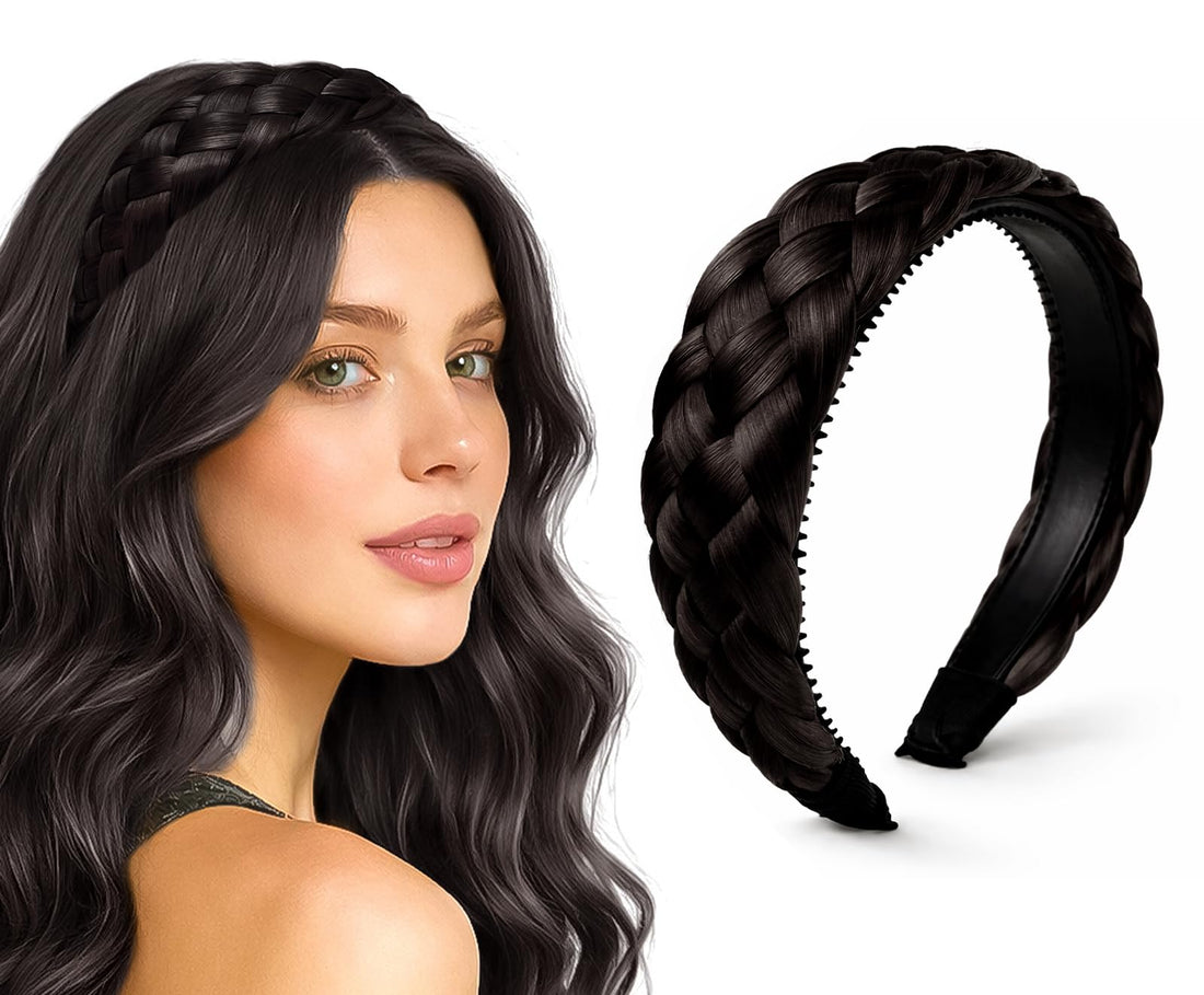 Hair Extension - Braided Headband Hair Extension, 6 Inch, Natural Looking Synthetic Hair, Fixed Parting, Not Adjustable Design, Women Hairpiece, Model - JW219 (#4)