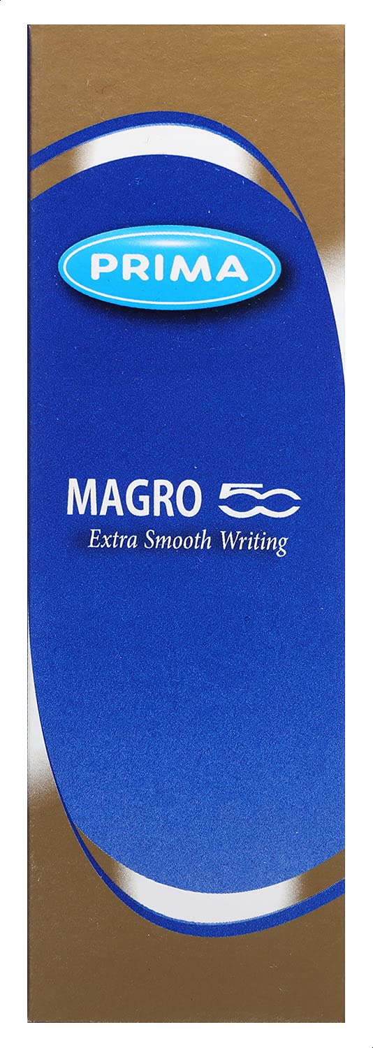 Prima Magro 50 Ballpoint Pen Fine - Pack of 10 Pieces - Blue