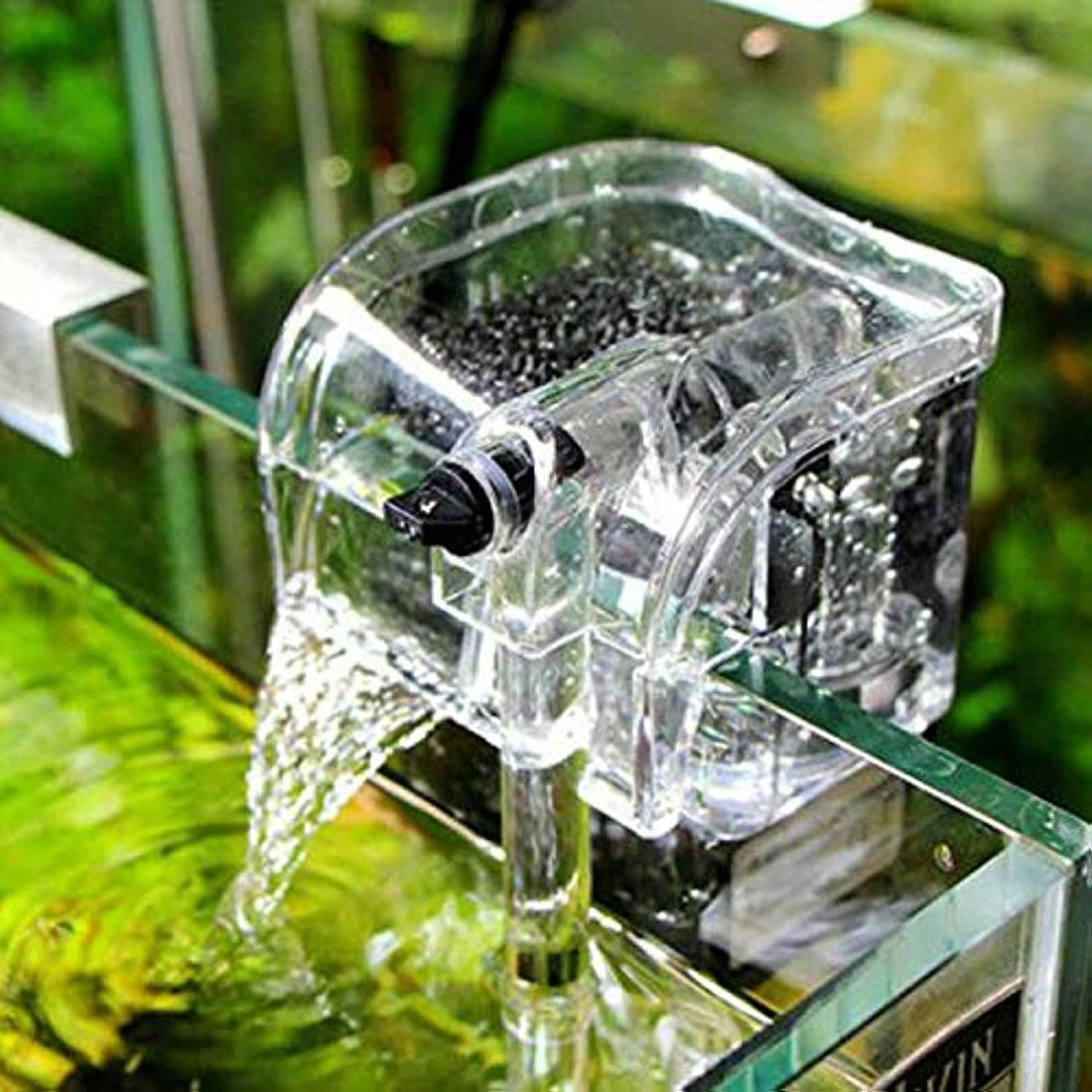 B&K Aquarium Hang On Filter Water Oxygen Circulation Pump Fish Tank Waterfall Water External Filtration - 3.5W