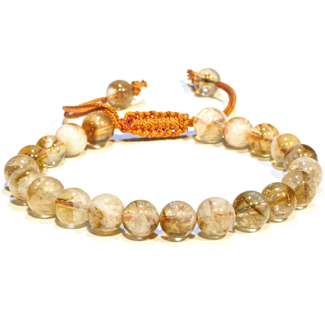 P&R:UK Adjustable Crystal Bracelet – Amethyst Gemstone Bead Bracelet – Chic Gemstone Bracelet for Men and Women – 8mm Round Healing Crystal Bead Bracelets
