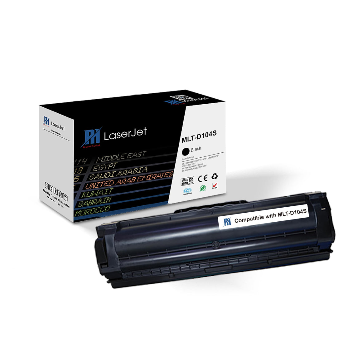PH 104S Compatible Black Toner Cartridge Replacement for MLT-D104S – High Yield Laser Printer Toner