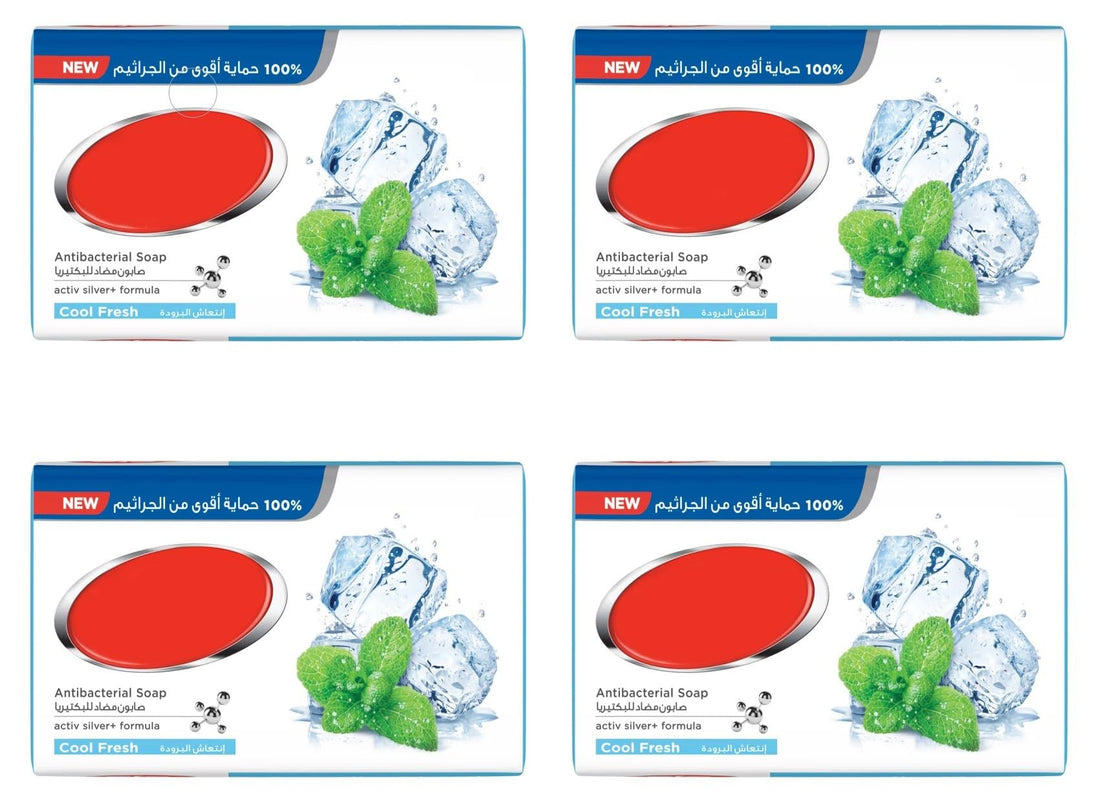 Antibacterial Soap Cold Fresh Scent with Silver Active Formula 4 x 165 gm