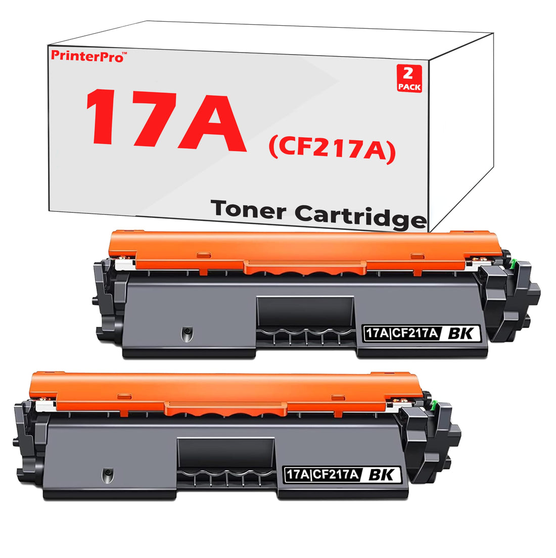 UltraTech 2 Pack PrinterPro™ Compatible Black Toner Cartridge for HP 17A (CF217A)/hp 17a/cf217a - HP Printer Laserjet Pro M102a, M102w, MFP M130a, MFP M130fn, MFP M130fw, MFP M130nw