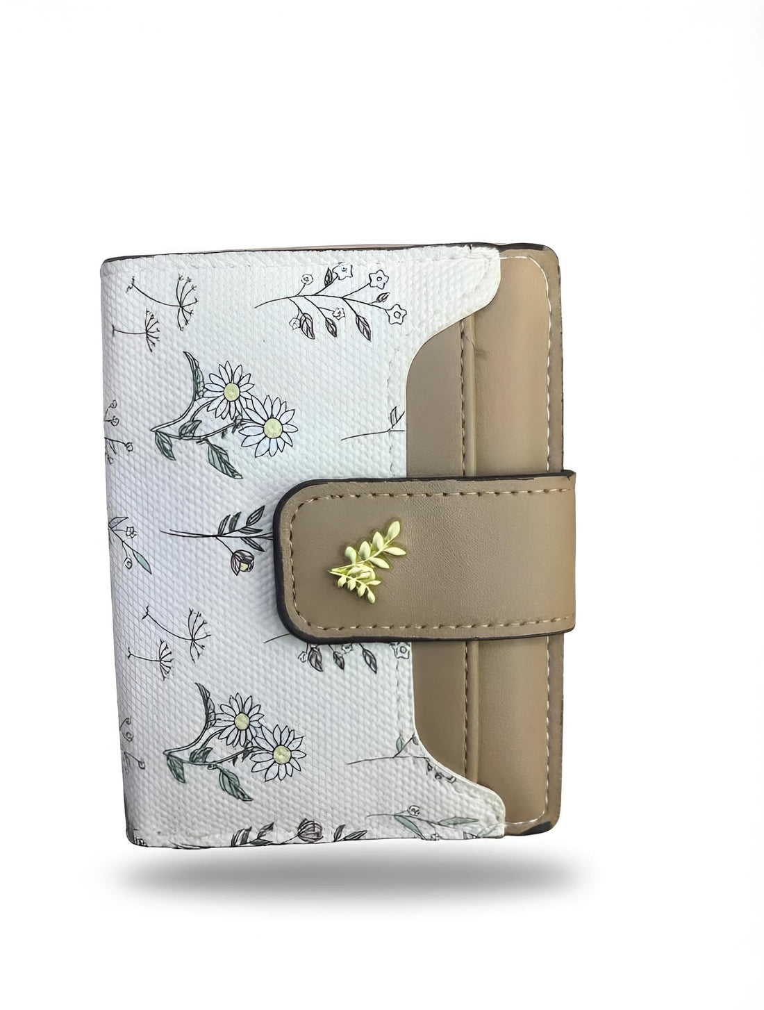 Mini Purse - Delicate feminine case equipped with robust zipper lock, slim credit card sleeves, and handy identity viewing window inside (brown1)