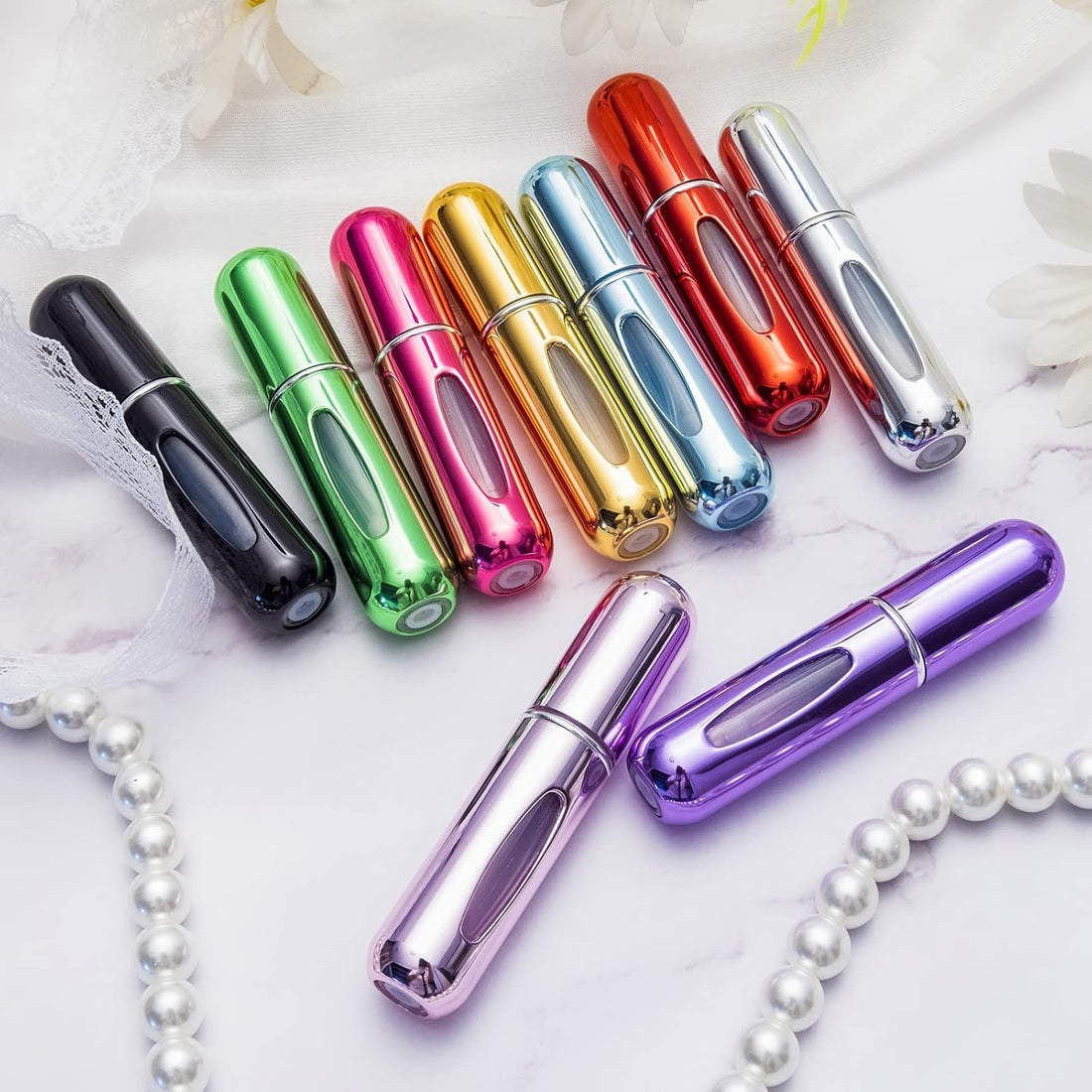 Mini Refillable Perfume Bottle 5ml Mini Refillable Bottle Lightweight Leak Proof for Daily Carry On The Go