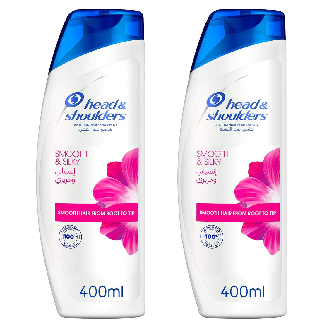 Head & Shoulders Smooth and Silky Anti-Dandruff Shampoo 400ml Dual Pack