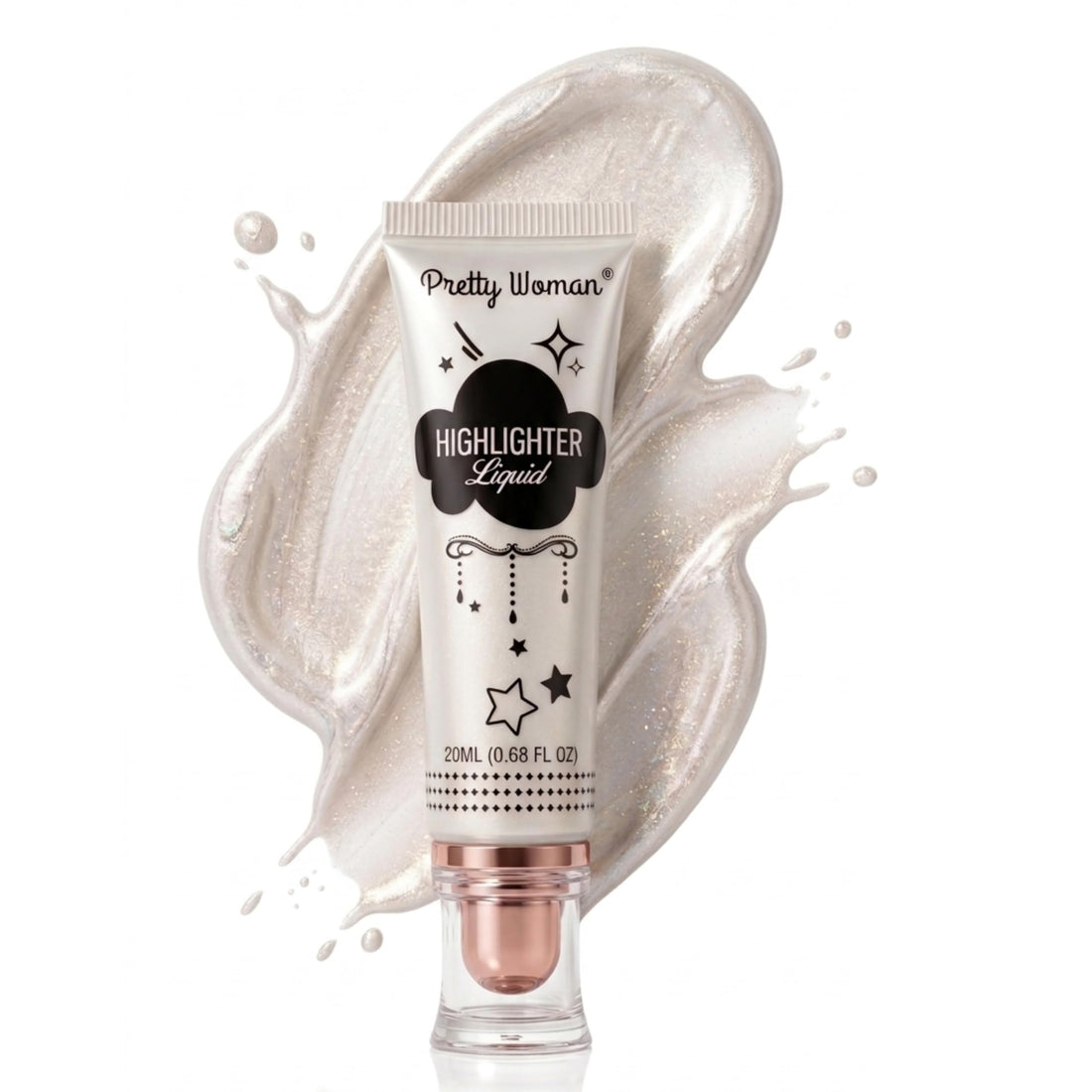 Liquid Highlighter, Multiuse Liquid Glow Filter Makeup for Face & Body, Glowing Bronzer Drops with Skincare Formula, Radiant Glow Highlighter Makeup (4)