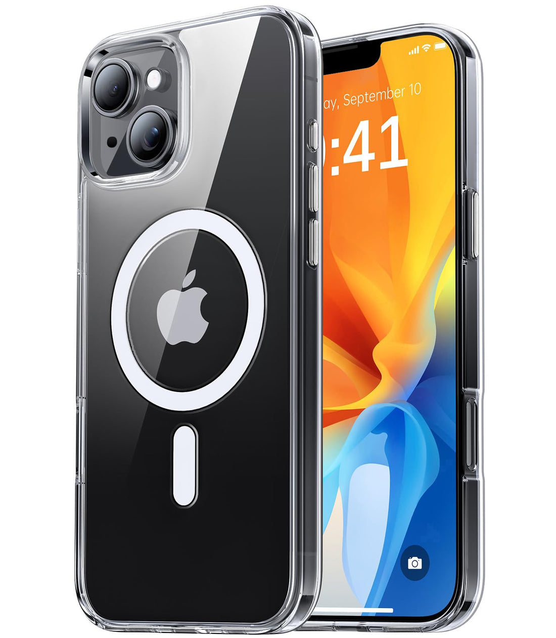 Eligo for iPhone 13 Magnetic Case, Compatible with MagSafe,【Anti-Yellowing】Crystal Clear Shockproof Protection Back Cover, Ultra Slim Strong Magnet Phone Shell Case for Apple 13 (2021)