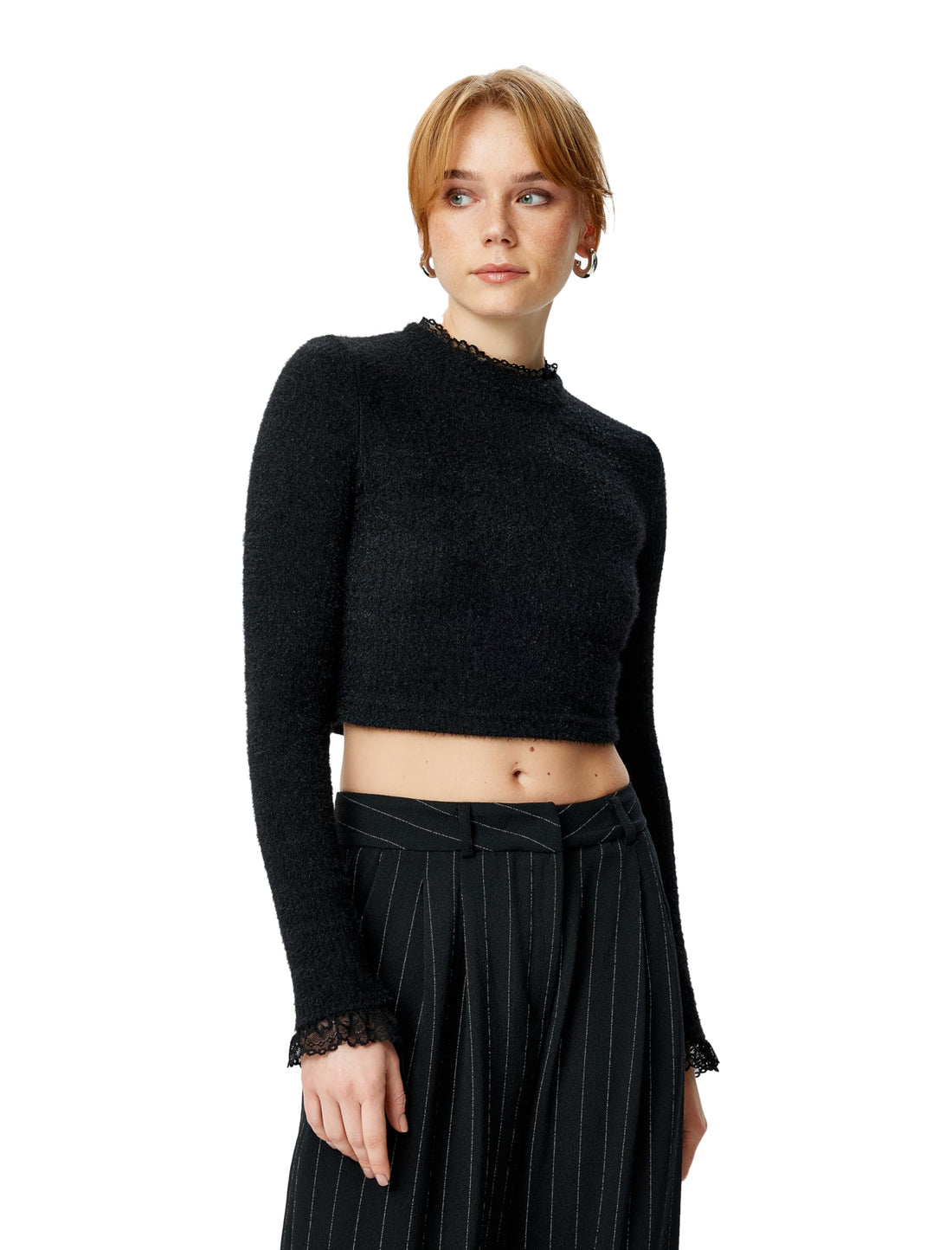 KOTON womens Crop Sweater Pullover Sweater (pack of 1)