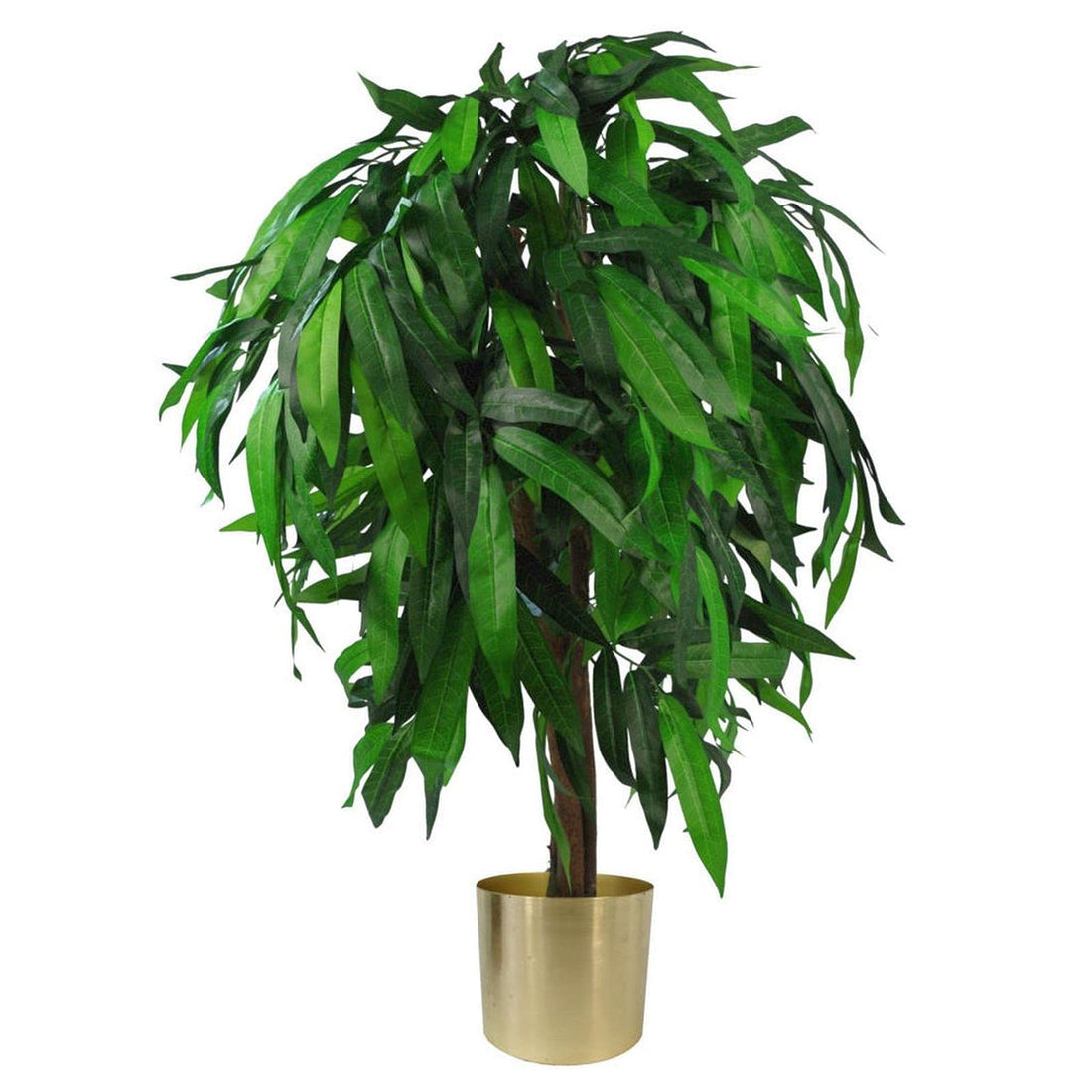 Leaf Design UK Artificial Realistic Mango Plant/Tree Green Gold, 100cm, AZ-MANGO