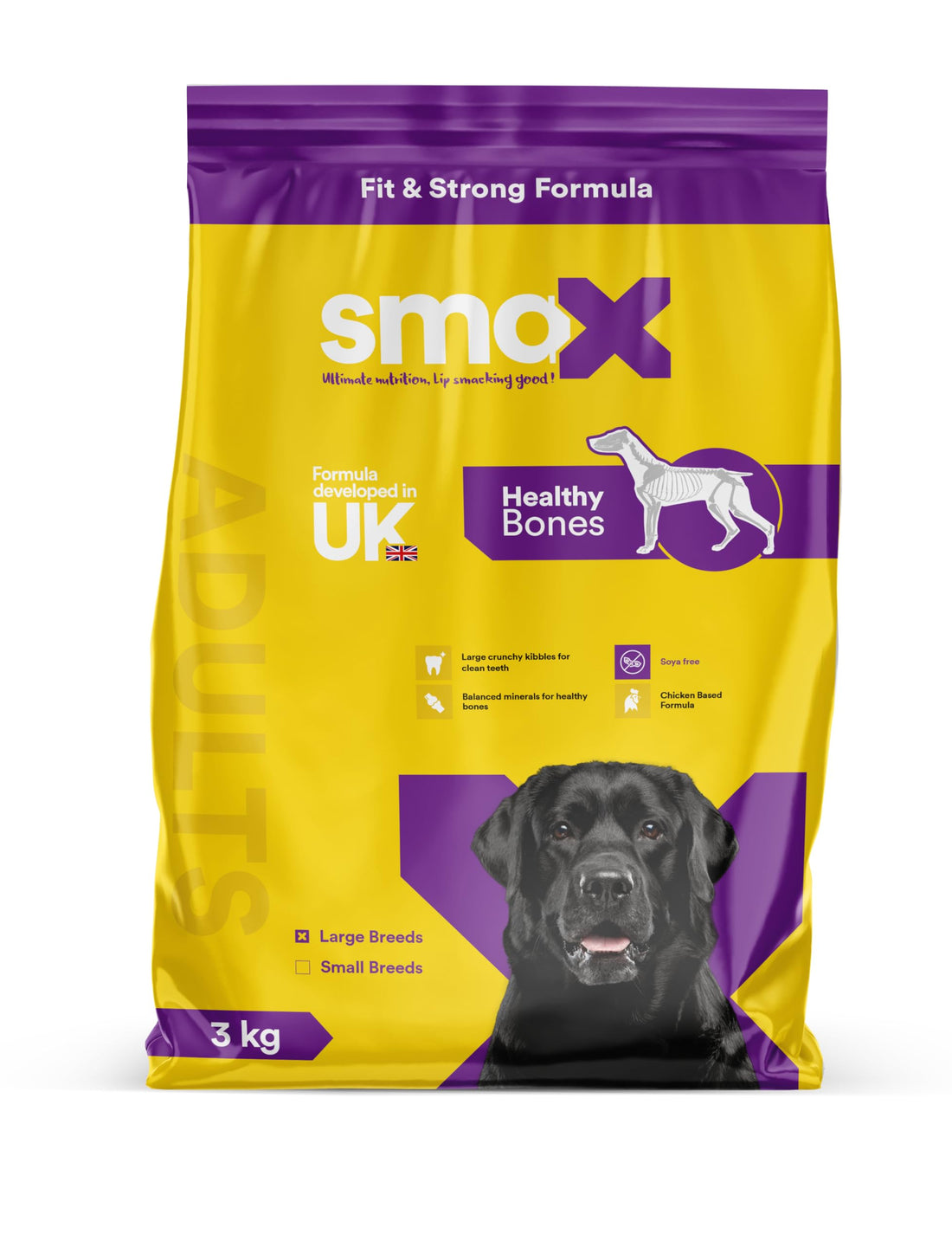 Smax large breed adult dog dry food 3kg