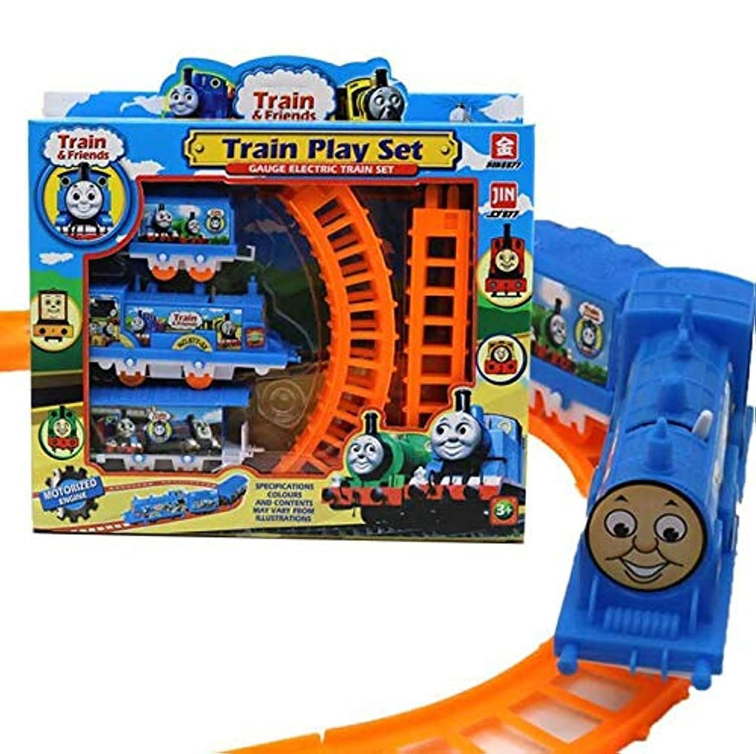 Generic Thomas & friends plastic train play set - multi color