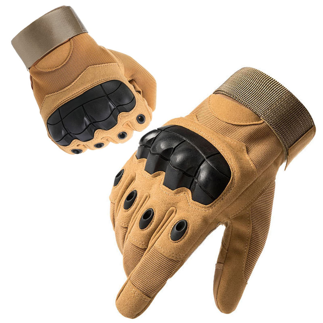 Firschoie Tactical Gloves, Suitable for Trekking (Brown M)