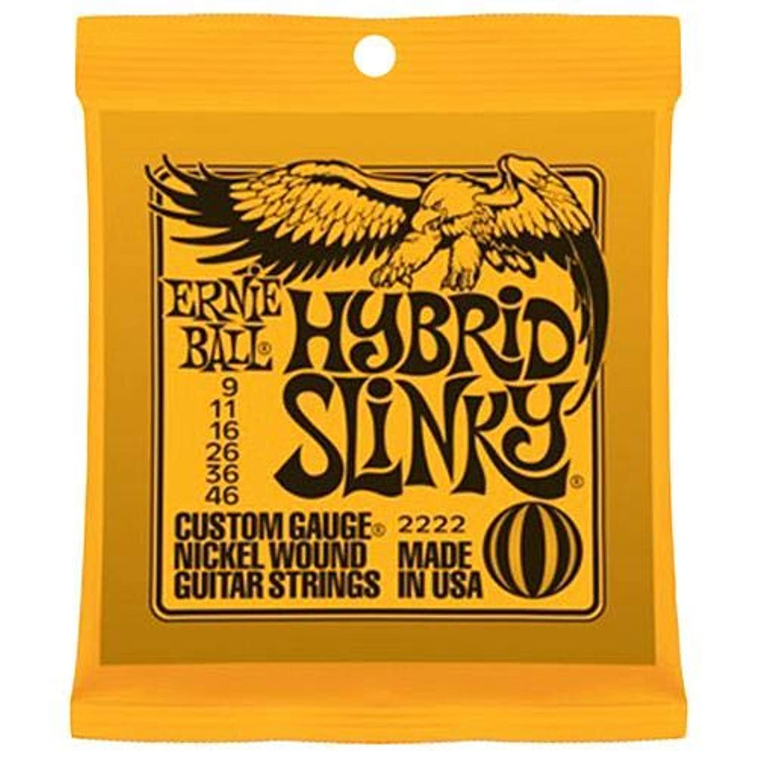 Ernie Ball Nickel Hybrid Slinky Electric Guitar Strings - 2222