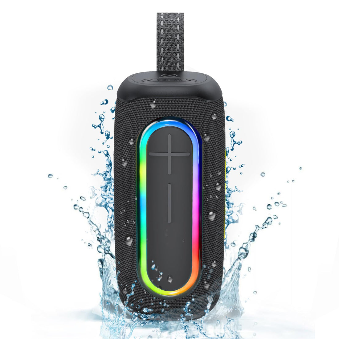 AWEI Loud Bluetooth Speakers, 40W Deep Bass Portable Wireless Speaker, Build-in MIC, IPX7 Waterproof with Dynamic RGB Light, Outdoor Bluetooth Speaker Via Bluetooth 5.3/3.5mm Aux-in/TF Card Connection