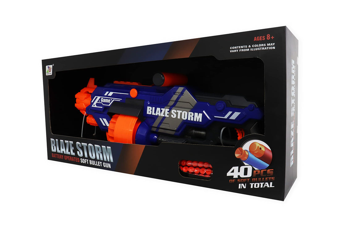 Blaze Storm Battery Operated Soft Bullet Gun 40pcs
