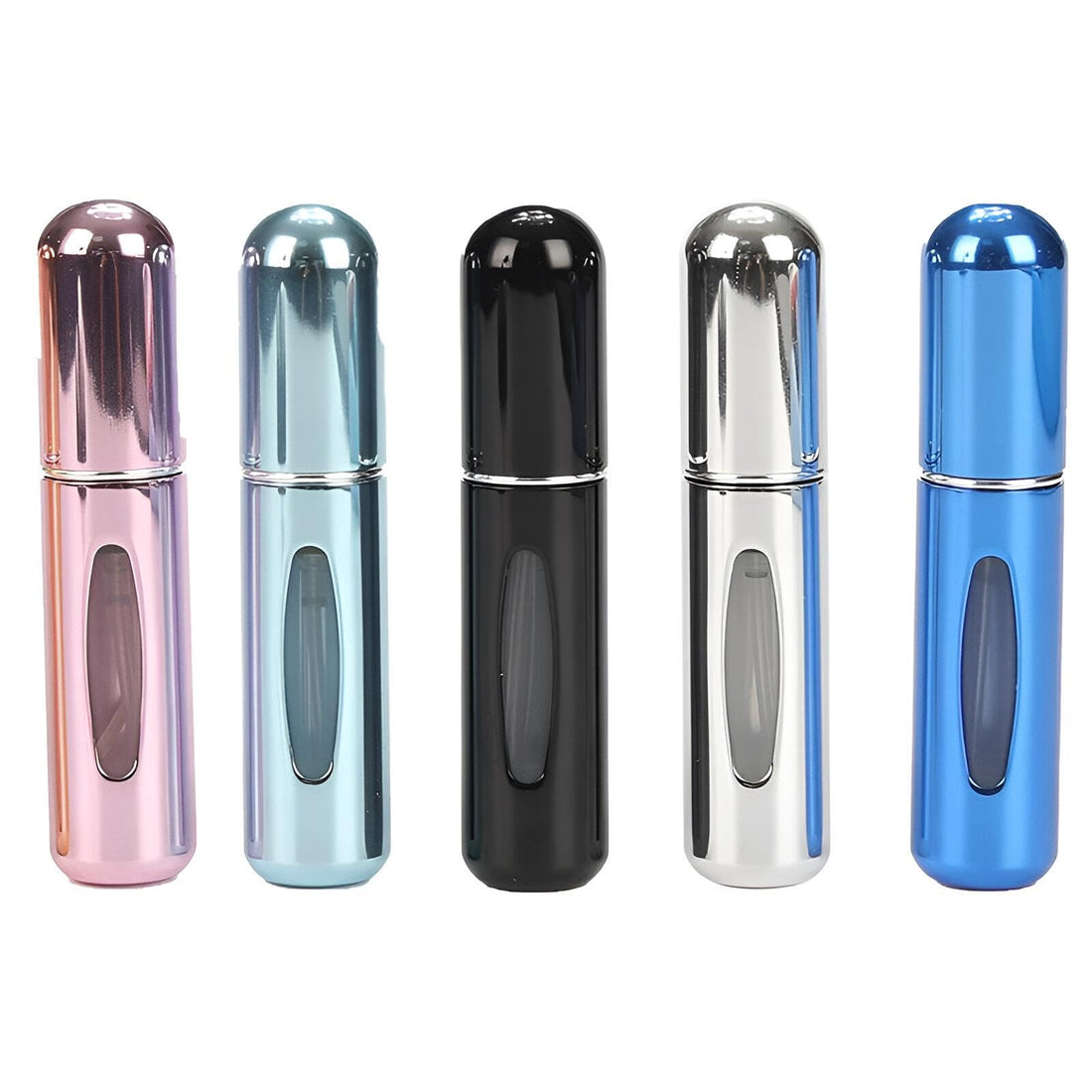 Travel Perfume - Set of 4 5ml Refillable Spray Bottles, Convenient and Stylish Perfume Holders for Smell Lovers on the Go