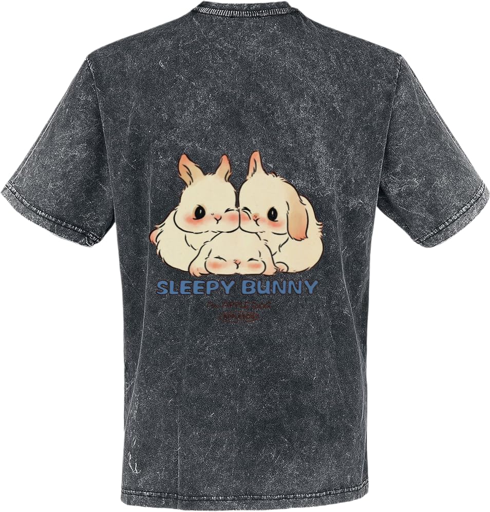 SLEEPY BUNNY T-shirt washed back