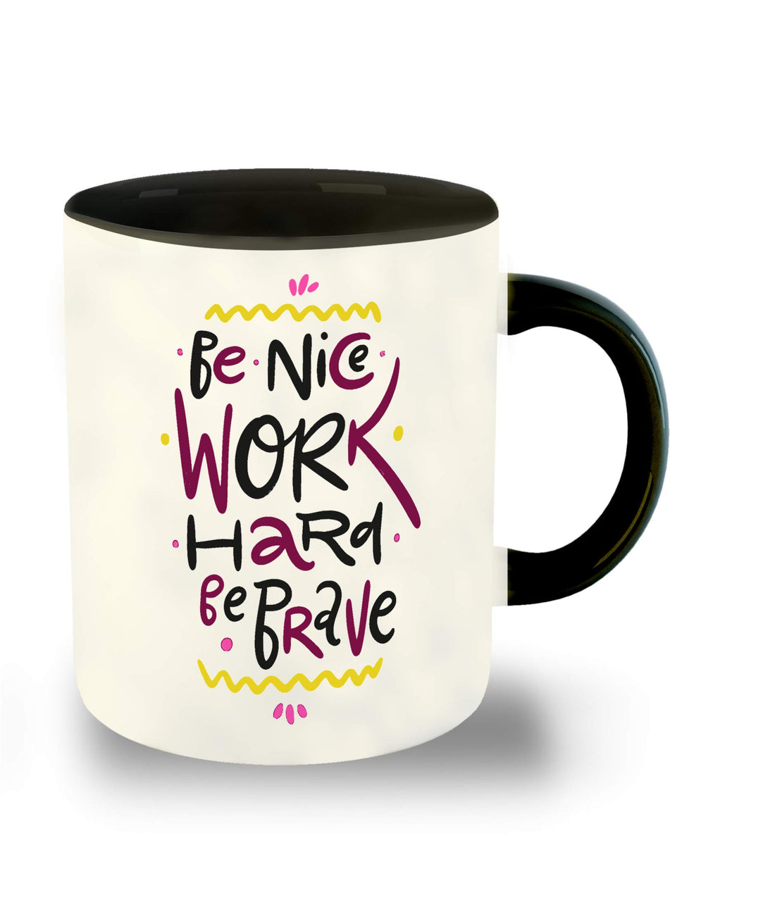 Whats Your Kick Motivational Energy Quotes, Inspiration Printed Black Inner Colour Ceramic Coffee Mug- Fitness, Gym, Best Gift | Best Quotes, Unique Gifts (Multi 24)