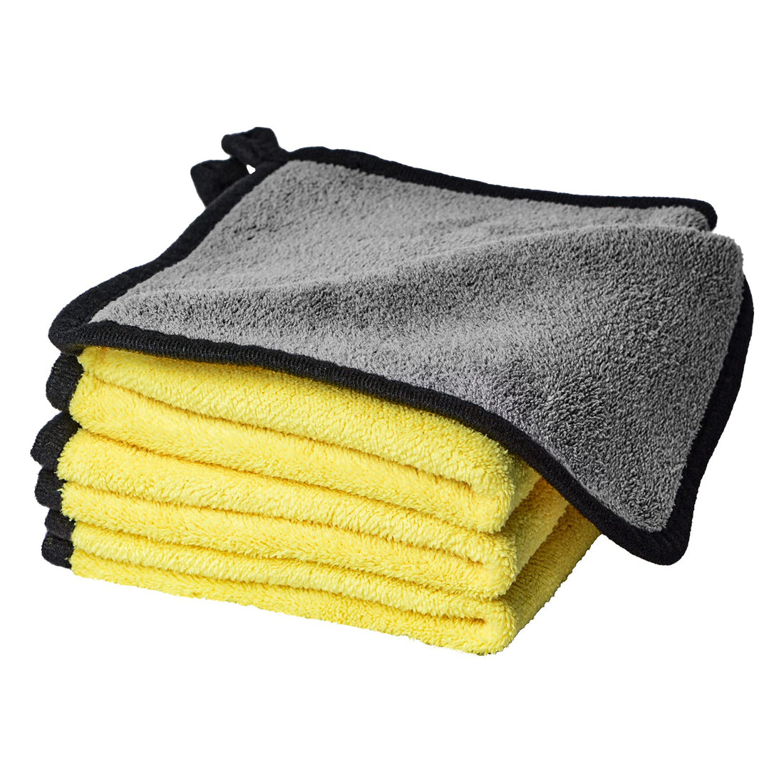Generic ITME 3 Pcs Microfibre Car Cleaning Cloths, Two-color Thickened Cleaning Cloths Towels with Super Absorbent for Car Wash/Wash Waxing/Polishing/Cleaning & Drying (40 x 30 cm)