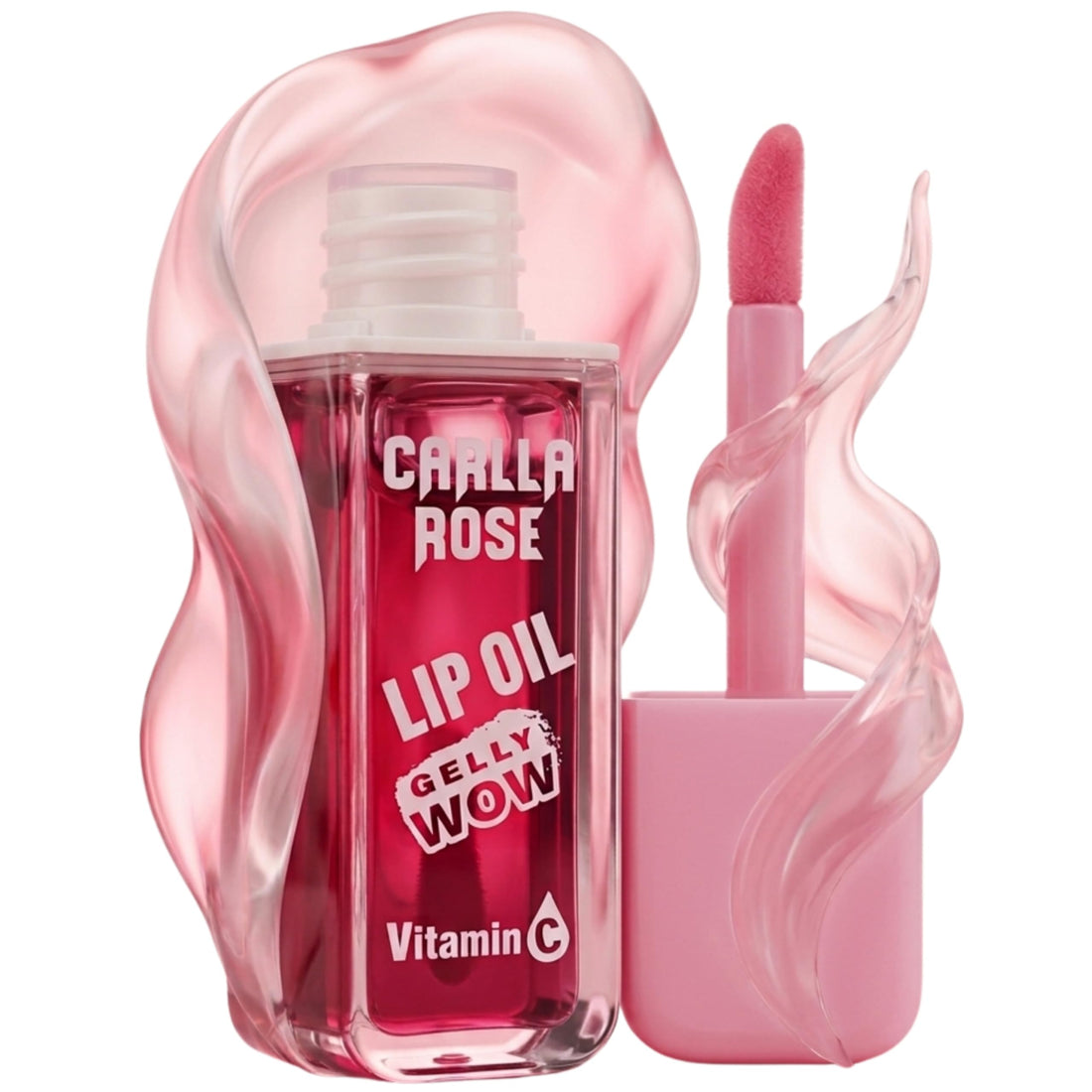 Vitamin C lip oil, a moisturizing and softening lip oil for women, long-lasting, lightweight formula with a lip gloss tint, a beauty gift for women. (Pink)