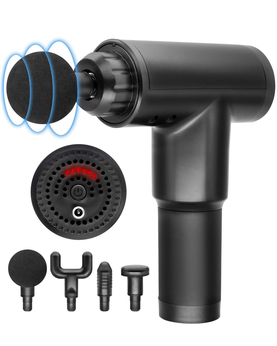 professional handheld muscle deep tissue massage gun (multi color)